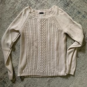 JCrew thick cream sweater